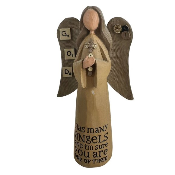 Angel Figurine Lot Russ, B Lloyd, Simple Spirits, Our Family's Angels - Picture 16 of 16